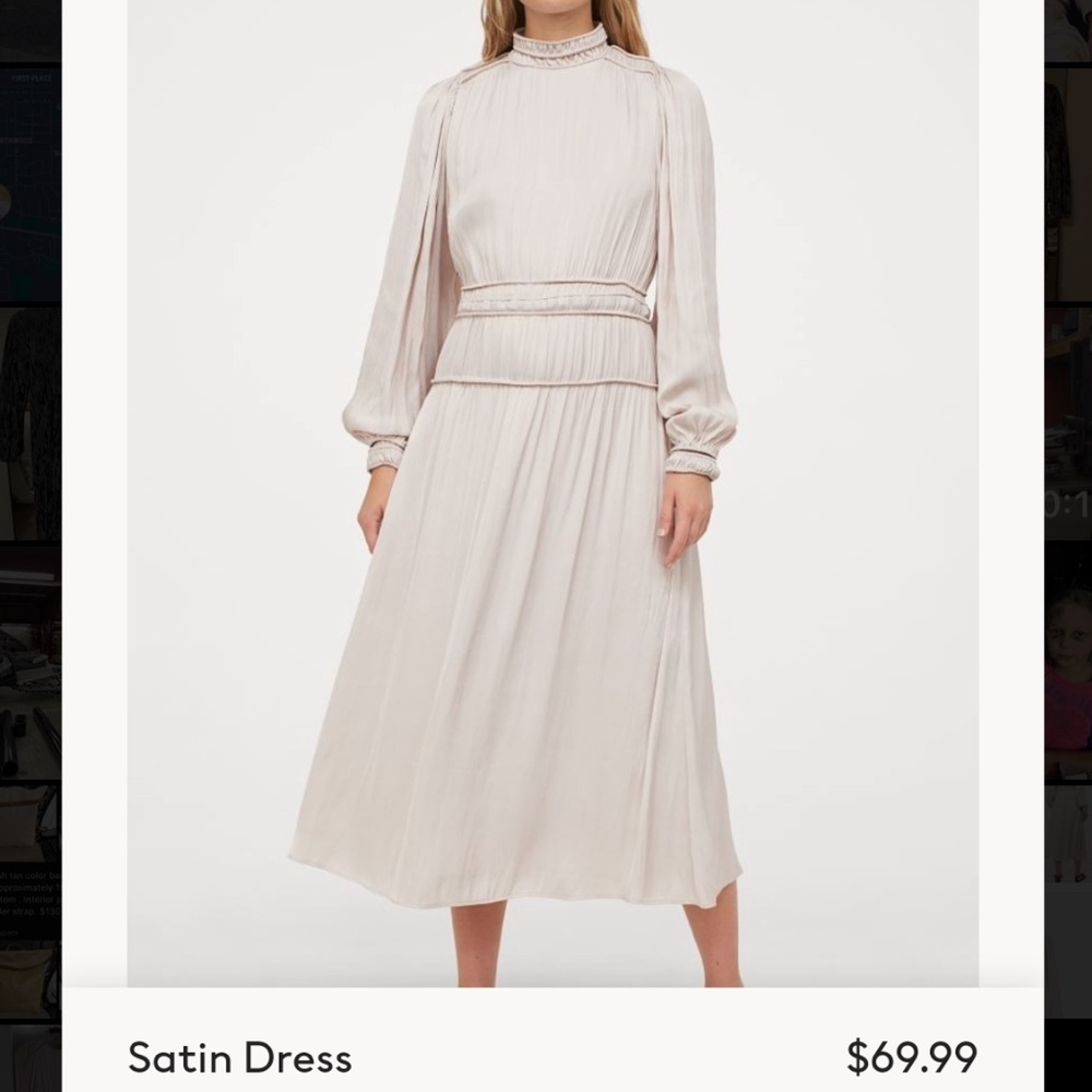 Light beige H&M midi dress